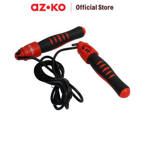 AZKO Kinetic Tali Skipping Dengan Counter - Hitam/Merah