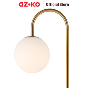 AZKO Eglare Dalton Lampu Lantai E27 - Putih/Brass