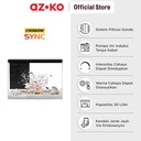 AZKO Krisbow Sync Smart Aquarium Nano - Abu-Abu Tank Aquarium Pintar Aquascape Tempat Tinggal Hewan Laut Wadah Tempat Ikan Dekorasi Rumah