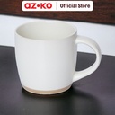 AZKO Delicia Etsy Mug Gelas Keramik Dengan Handle Cup Ceramic Wadah Minuman Perlengkapan Dapur Peralatan Minum - Abu-abu