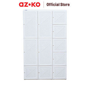 AZKO Stora Lemari Pakaian Lipat - Putih Wardrobe Storage Collapsible Tempat Simpan Baju Lemari Baju - 11 Pintu