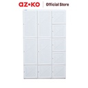 AZKO Stora Lemari Pakaian Lipat - Putih Wardrobe Storage Collapsible Tempat Simpan Baju Lemari Baju - 11 Pintu