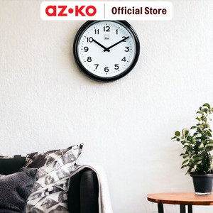 AZKO Arthome Bijou Jam Dinding Wall Clock Jam Tembok Analog Aesthetic Dekorasi Rumah Hiasan Dinding - Hitam
