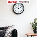 AZKO Arthome Bijou Jam Dinding Wall Clock Jam Tembok Analog Aesthetic Dekorasi Rumah Hiasan Dinding - Hitam