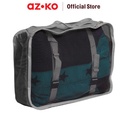 AZKO Passport Set 7 Pcs Tas Organizer Organizer Bag Set Perlengkapan Traveling Tas Serbaguna Toiletries Pouch - Abu-abu