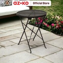 AZKO Soleil 60 cm Hiro Meja Taman Lipat - Coffee