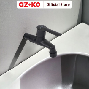 AZKO Acroz Veneto Keran Kamar Mandi Long - Hitam