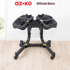 AZKO Kinetic Stand Bracket Adjustbale Dumbbell - Hitam