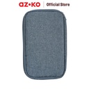 AZKO Passport Dompet Kartu Travelling - Abu-Abu Card Holder Dompet Slot Kartu Tempat Kartu Atm Id Card Slim Wallet