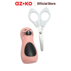 AZKO Odi Gunting Anak Dengan Cover Kid Scissors Alat Pemotong Kertas Lucu Serbaguna Peralatan Atk Kids Friendly Crafting Tools Perlengkapan Kerajinan Tangan