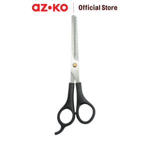 AZKO Odi 7 inci Gunting Rambut Zigzag Gerigi - Hitam Barber Scissors Alat Potong Rambut Perlengkapan Salon