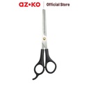 AZKO Odi 7 inci Gunting Rambut Zigzag Gerigi - Hitam Barber Scissors Alat Potong Rambut Perlengkapan Salon