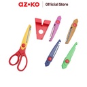 AZKO Odi 6 inci Set 5 Pcs Gunting Anak Dengan Pattern Pack Kid Scissors Alat Pemotong Kertas Lucu Serbaguna Peralatan Atk Kids Friendly Crafting Tools Perlengkapan Kerajinan Tangan