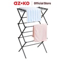 AZKO Stora 57.5-101X41X105 cm Jemuran Indoor Expandable - Abu-Abu Tua Tempat Jemur Baju Dalam Ruangan Drying Rack Gantungan Laundry Perlengkapan Rumah Tangga