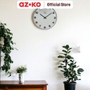 AZKO Arthome 35 cm Spica Jam Dinding - Abu-Abu Wall Clock Jam Tembok Analog Aesthetic Dekorasi Rumah Hiasan Dinding