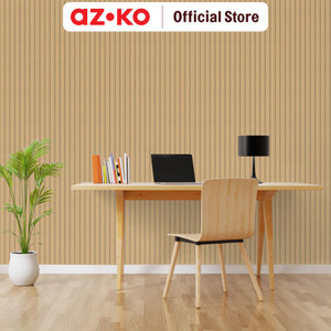 AZKO Maxbuilt 290X4.7X2cm Panel Dinding Flex Motif Kayu - Cokelat Maple