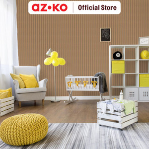 AZKO Maxbuilt 290X4.7X2 cm Panel Dinding Flex Motif Kayu - Cokelat Teak