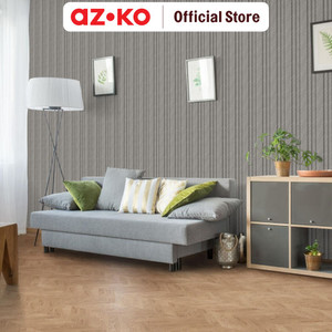 AZKO Maxbuilt 290X13X1.2 cm Panel Dinding Ps Motif Kayu - Abu-Abu