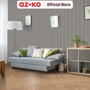 AZKO Maxbuilt 290X13X1.2 cm Panel Dinding Ps Motif Kayu - Abu-Abu