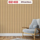 AZKO Maxbuilt 290X12X1.2 cm Panel Dinding Ps Motif Kayu - Cokelat Maple