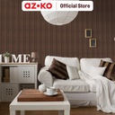 AZKO Maxbuilt 290X12X1.2 cm Panel Dinding Ps Motif Kayu - Cokelat Oak