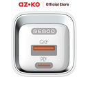 AZKO Memoo Kepala Charger Plug Usb C & A 20 watt Kable C To Lightning