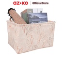 AZKO Stora 42X30X26 cm Kotak Penyimpanan Lipat Fabric - Pink