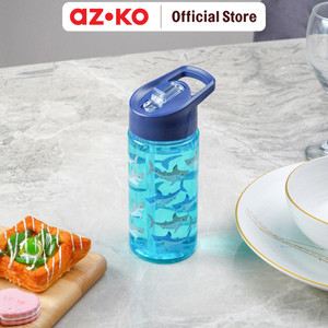 AZKO Smash 450 ml Botol Minum Shark Sipper - Biru