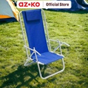 AZKO Soleil Brazilian Kursi Pantai Lipat Balcony Chair Kursi Outdoor Serbaguna Furniture Rumah Tempat Duduk Kursi Halaman Balkon - Biru