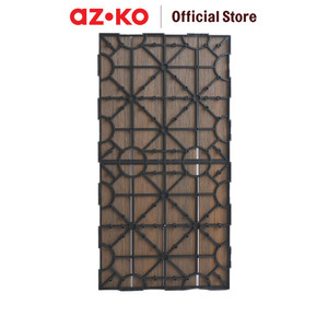 AZKO Rainbodeck Quick Deck Motif Kayu Decking Tile Lantai Bongkar Pasang Instalasi Lantai Aksesoris Bangunan Rumah Aksesoris Teras - Kayu Ipe
