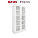 AZKO Masterspace Lemari Arsip Kantor Metal 2 Pintu Kaca - Putih