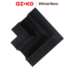 AZKO Krisbow Part Konektor Rel Lampu Sorot L Recessed High - Hitam