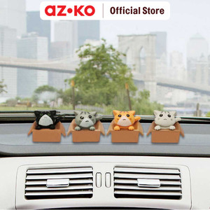 AZKO Otto Klasse Set 4 Pcs Ornamen Dashboard Mobil Kucing Mix-B