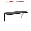 AZKO Masterspace 120X30X1.8 cm Rak Dinding Kayu - Hitam/Cokelat Walnut