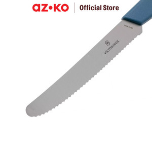 AZKO Victorinox 11 cm Swiss Modern Pisau Paring Gerigi - Biru