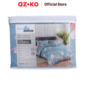 AZKO Sleeplite 160X200 cm Set 5 Pcs Seprai Queen Polyester Kirei - Biru