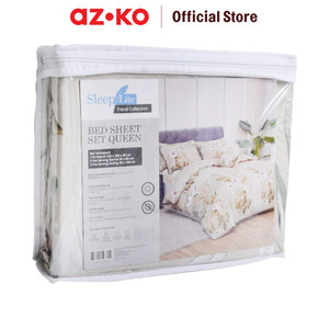 AZKO Sleeplite 160X200cm Set 5 Pcs Seprai Queen Polyester Poppy - Hijau