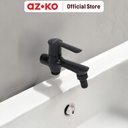 AZKO Acroz 13X5.2X8.5 cm Veneto Keran Kamar Mandi - Hitam