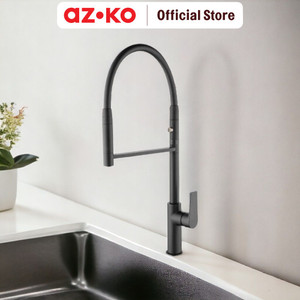 AZKO Acroz 27.1X10.1X61.5 cm Veneto Keran Dapur Mixer - Hitam