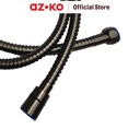 AZKO Acroz 1.2 mtr Selang Shower Stainless Steel Premium - Hitam