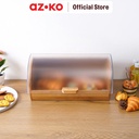 AZKO Delicia Mediena Tempat Roti Rectangle - Cokelat Natural