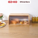 AZKO Delicia Dabiski Tempat Roti Rectangle - Cokelat Natural