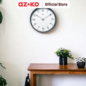 AZKO Arthome 30 cm Jam Dinding Bot - Hitam