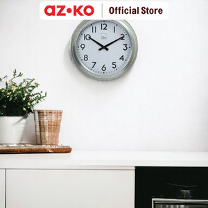 AZKO Arthome 40 cm Jam Dinding Dupleix Galvanized