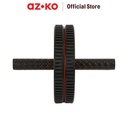 AZKO Kinetic Abs Roller Wheel - Hitam/Kuning Slide Wheel Alat Fitness Perlengkapan Olahraga