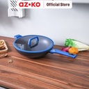 AZKO Kris 32 cm Superb Wajan Penggorengan Wok - Biru/Hitam