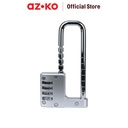 AZKO Krisbow Gembok 4 Kombinasi Angka U-Shape - Silver