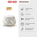 AZKO Krisbow Sync Smart Ultrasonic Diffuser Aroma Dispenser Pengharum Ruangan Alat Penyebar Aroma Penyegar Interior Rumah