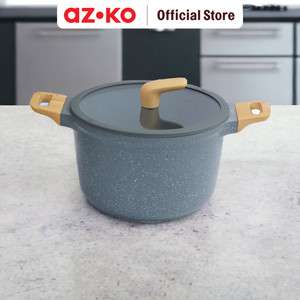 AZKO Kris Panci 22 cm Ultima Casserole Dengan Tutup - Abu-Abu