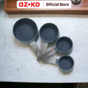 AZKO Kris Set 4 Pcs Sendok Takar - Abu-Abu